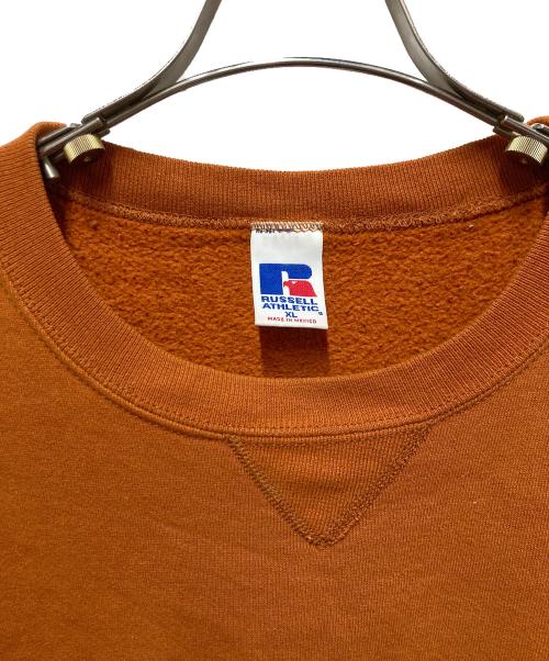 RUSSELL ATHLETIC（ラッセルアスレチック）RUSSELL ATHLETIC (ラッセルアスレチック) 前Vプレーンスウェット オレンジ サイズ:	SIZE XLの古着・服飾アイテム