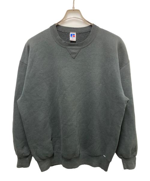 RUSSELL ATHLETIC（ラッセルアスレチック）RUSSELL ATHLETIC (ラッセルアスレチック) 前Vプレーンスウェット ブラック サイズ:XLの古着・服飾アイテム