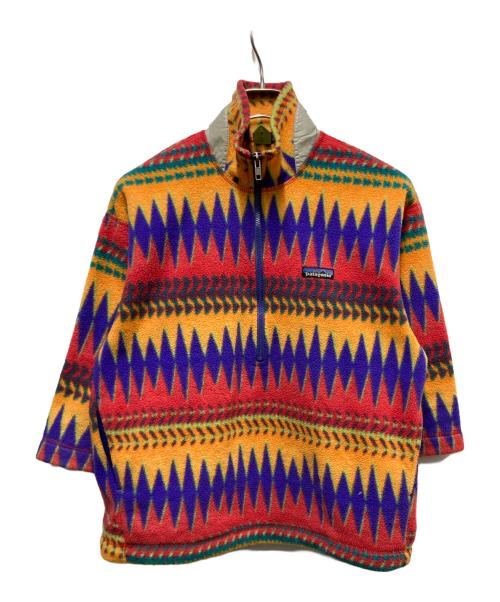 Patagonia（パタゴニア）Patagonia (パタゴニア) 90s フリースハーフジッププルオーバー マルチカラー サイズ:KIDS 8の古着・服飾アイテム
