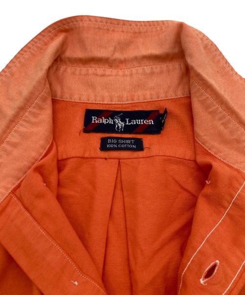 POLO RALPH LAUREN（ポロ・ラルフローレン）POLO RALPH LAUREN (ポロ・ラルフローレン) BIG SHIRT ボタンダウンシャツ オレンジ サイズ:Mの古着・服飾アイテム