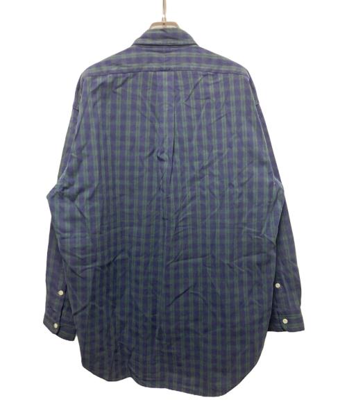 POLO RALPH LAUREN（ポロ・ラルフローレン）POLO RALPH LAUREN (ポロ・ラルフローレン) ブラックウォッチチェックシャツ グリーン×ネイビー サイズ:Mの古着・服飾アイテム