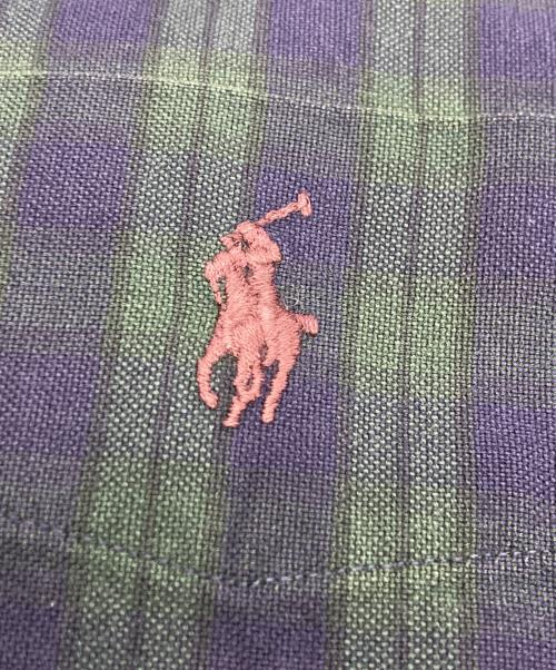 POLO RALPH LAUREN（ポロ・ラルフローレン）POLO RALPH LAUREN (ポロ・ラルフローレン) ブラックウォッチチェックシャツ グリーン×ネイビー サイズ:Mの古着・服飾アイテム