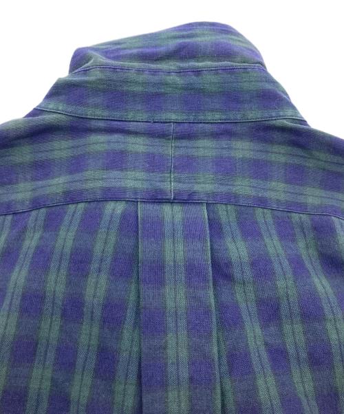POLO RALPH LAUREN（ポロ・ラルフローレン）POLO RALPH LAUREN (ポロ・ラルフローレン) ブラックウォッチチェックシャツ グリーン×ネイビー サイズ:Mの古着・服飾アイテム