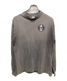 stussy（ステューシー）の古着「90s トリコロールサークルロゴカットソー」｜グレー