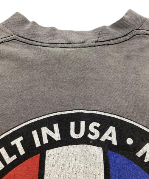 stussy（ステューシー）stussy (ステューシー) 90s トリコロールサークルロゴカットソー グレー サイズ:Mの古着・服飾アイテム