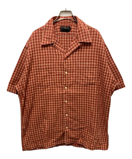 RRL（ダブルアールエル）RRL (ダブルアールエル) 90sオープンカラーシャツ オレンジ サイズ:Mの古着・服飾アイテム
