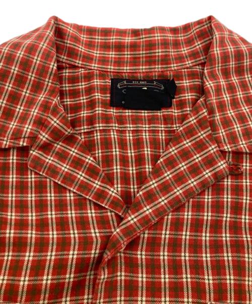 RRL（ダブルアールエル）RRL (ダブルアールエル) 90sオープンカラーシャツ オレンジ サイズ:Mの古着・服飾アイテム