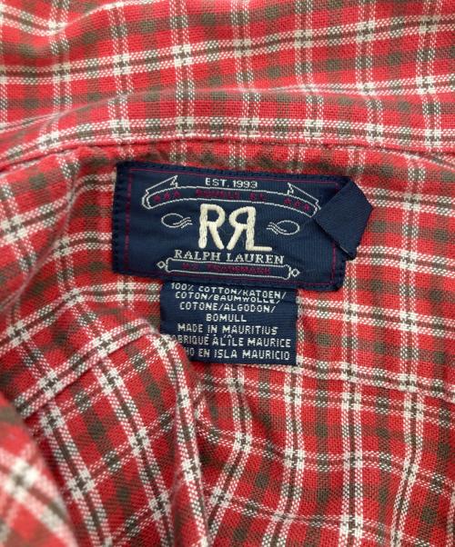RRL（ダブルアールエル）RRL (ダブルアールエル) 90sオープンカラーシャツ オレンジ サイズ:Mの古着・服飾アイテム