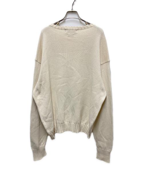 POLO RALPH LAUREN（ポロ・ラルフローレン）POLO RALPH LAUREN (ポロ・ラルフローレン) コットンニット ベージュ サイズ:XXLの古着・服飾アイテム