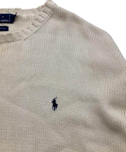 POLO RALPH LAUREN（ポロ・ラルフローレン）POLO RALPH LAUREN (ポロ・ラルフローレン) コットンニット ベージュ サイズ:XXLの古着・服飾アイテム