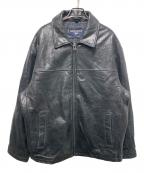 DOCKERSドッカーズ）の古着「レザージャケット」｜ブラック