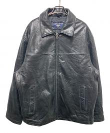 DOCKERS（ドッカーズ）の古着「レザージャケット」｜ブラック