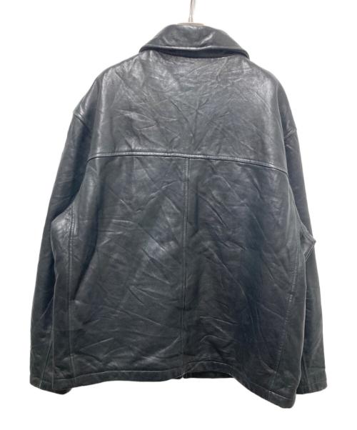 DOCKERS（ドッカーズ）DOCKERS (ドッカーズ) レザージャケット ブラック サイズ:Lの古着・服飾アイテム