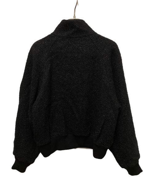 CINOH（チノ）CINOH (チノ) ツイードショート丈ブルゾン ブラック サイズ:38の古着・服飾アイテム
