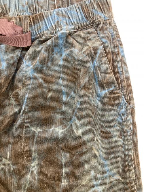 Varde77（バルデセブンティセブン）Varde77 (バルデセブンティセブン) TIE DYE CORDUROY EASY PANTS ブラウン サイズ:ONE SIZEの古着・服飾アイテム