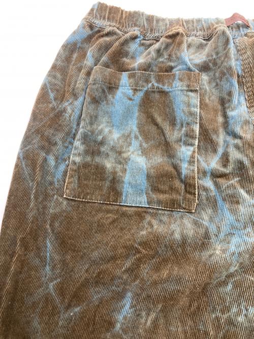 Varde77（バルデセブンティセブン）Varde77 (バルデセブンティセブン) TIE DYE CORDUROY EASY PANTS ブラウン サイズ:ONE SIZEの古着・服飾アイテム