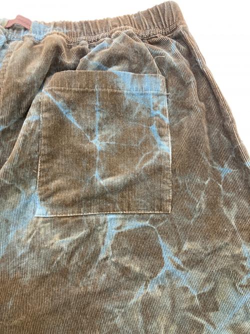 Varde77（バルデセブンティセブン）Varde77 (バルデセブンティセブン) TIE DYE CORDUROY EASY PANTS ブラウン サイズ:ONE SIZEの古着・服飾アイテム