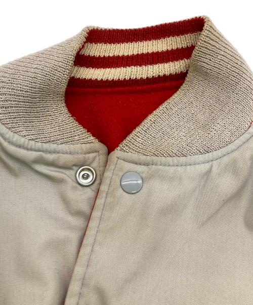 butwin（バトウィン）butwin (バトウィン) 60-70s ワッペンウールスタジャン レッド サイズ:40の古着・服飾アイテム