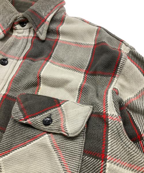 Sears（シアーズ）Sears (シアーズ) 60s ヘビ-ネルシャツ グレー サイズ:SIZE 15-15 1/2(肩幅47・身幅57・着丈70)の古着・服飾アイテム
