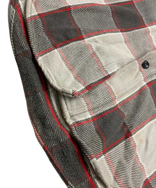 Sears（シアーズ）Sears (シアーズ) 60s ヘビ-ネルシャツ グレー サイズ:SIZE 15-15 1/2(肩幅47・身幅57・着丈70)の古着・服飾アイテム