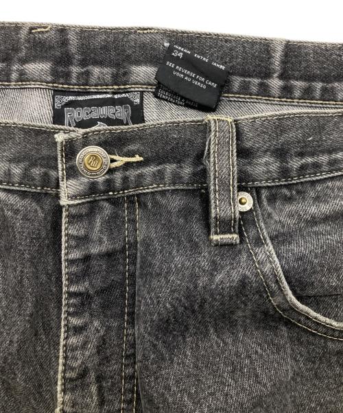 ROCA WEAR（ロカウェア）ROCA WEAR (ロカウェア) ブラックデニムペインターパンツ グレー サイズ:	SIZE 34の古着・服飾アイテム