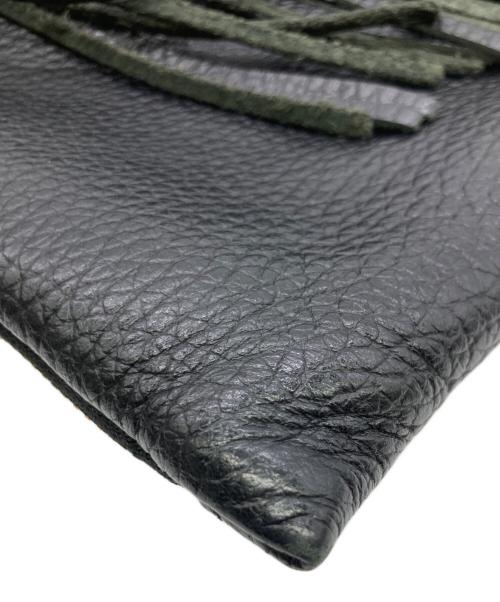 5525gallery（ゴーゴーニーゴーギャラリー）5525gallery (ゴーゴーニーゴーギャラリー) PORTER (ポーター) FRINGE POUCH ブラックの古着・服飾アイテム