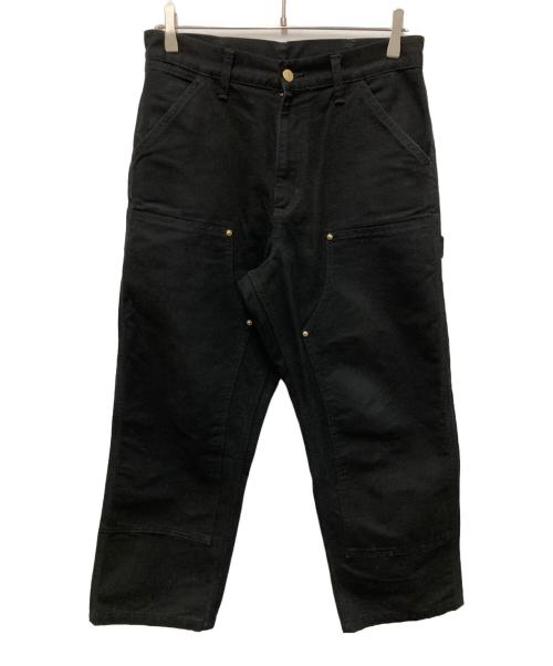 CarHartt（カーハート）CarHartt (カーハート) ダブルニーパンツ ブラック サイズ:28×32の古着・服飾アイテム
