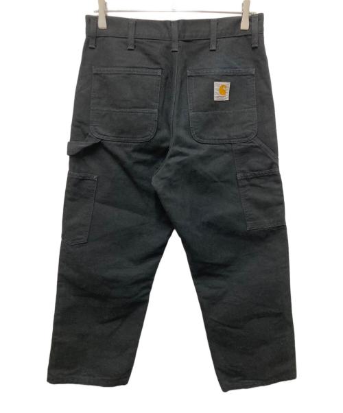 CarHartt（カーハート）CarHartt (カーハート) ダブルニーパンツ ブラック サイズ:28×32の古着・服飾アイテム
