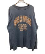 REELSリールス）の古着「LONG SLEEVE TEE」｜ネイビー