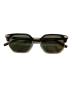 EYEVAN（アイヴァン）の古着「Imperial PBK/G サングラス/sunglasses」｜ブラック×グリーン