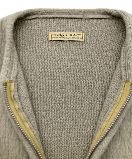 SHAG RAC（シャグラク）SHAG RAC (シャグラク) 60s モヘアジップカーディガン グリーン サイズ:不明の古着・服飾アイテム