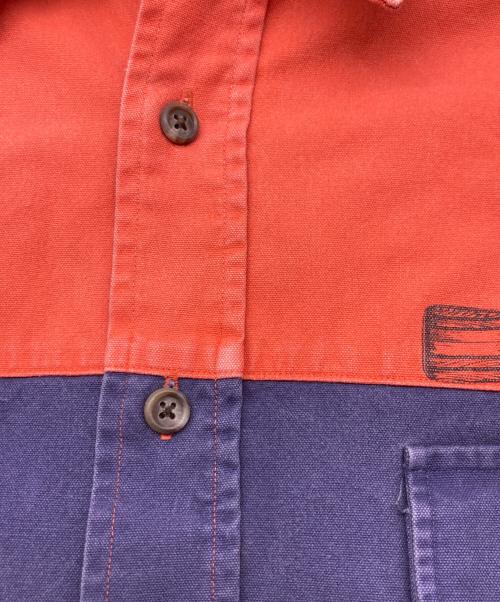 POLO RALPH LAUREN（ポロ・ラルフローレン）POLO RALPH LAUREN (ポロ・ラルフローレン) クレイジーパターンシャツ オレンジ×ネイビー サイズ:XLの古着・服飾アイテム