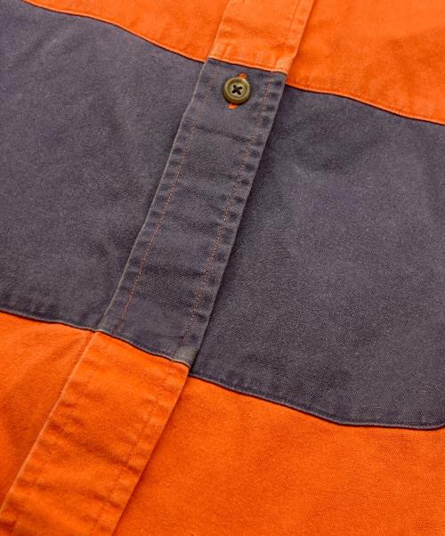 POLO RALPH LAUREN（ポロ・ラルフローレン）POLO RALPH LAUREN (ポロ・ラルフローレン) クレイジーパターンシャツ オレンジ×ネイビー サイズ:XLの古着・服飾アイテム
