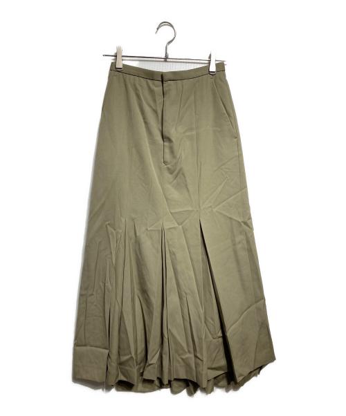 AURALEE（オーラリー）AURALEE (オーラリー) LIGHT WOOL MAX GABARDINE SKIRT/ライトウールマックスギャバジンスカート ベージュの古着・服飾アイテム