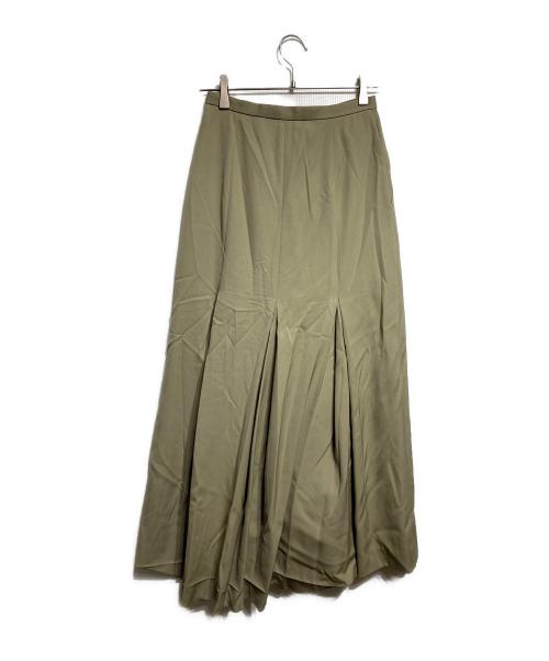 AURALEE（オーラリー）AURALEE (オーラリー) LIGHT WOOL MAX GABARDINE SKIRT/ライトウールマックスギャバジンスカート ベージュの古着・服飾アイテム