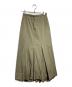 AURALEE（オーラリー）の古着「LIGHT WOOL MAX GABARDINE SKIRT/ライトウールマックスギャバジンスカート」｜ベージュ