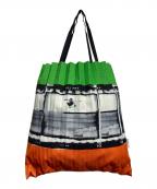 me ISSEY MIYAKEミーイッセイ ミヤケ）の古着「TRUNK PLEATS BAG」｜グリーン