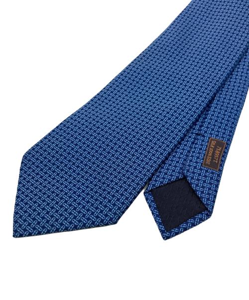 HERMES（エルメス）HERMES (エルメス) H模様シルクネクタイ ブルー サイズ:不明の古着・服飾アイテム