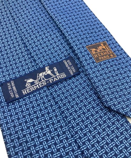HERMES（エルメス）HERMES (エルメス) H模様シルクネクタイ ブルー サイズ:不明の古着・服飾アイテム