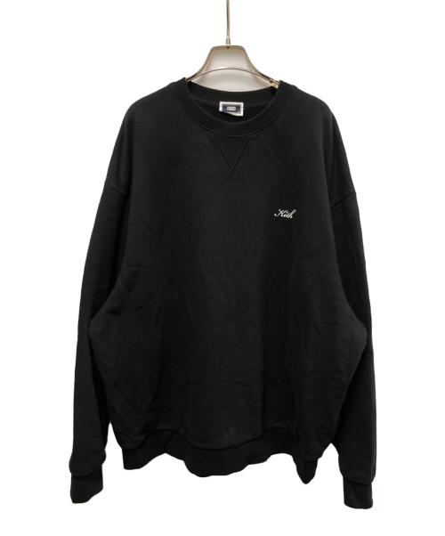 KITH（キス）KITH (キス) ワンポイントロゴスウェット ブラック サイズ:XLの古着・服飾アイテム