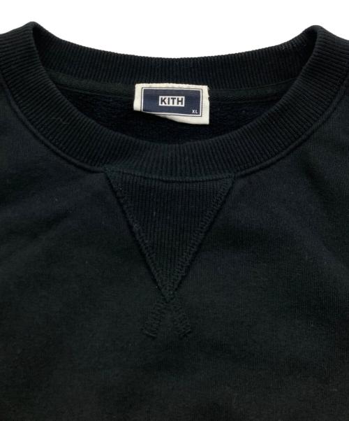KITH（キス）KITH (キス) ワンポイントロゴスウェット ブラック サイズ:XLの古着・服飾アイテム