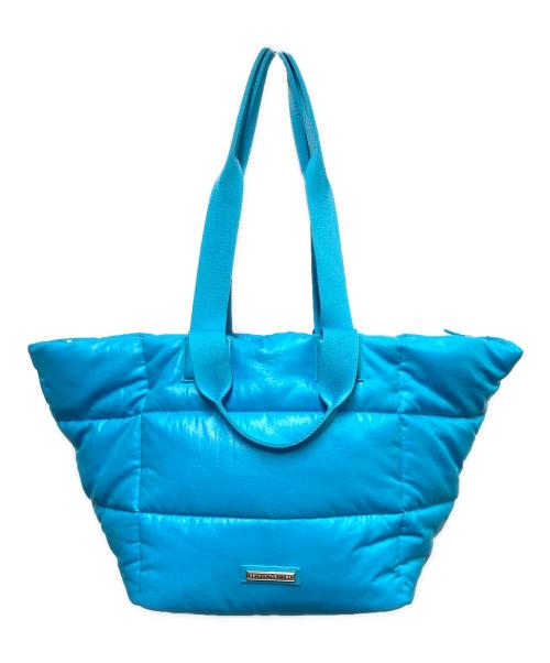 BEYOND THE VINES（ビヨンド ザ バインズ）BEYOND THE VINES (ビヨンド ザ バインズ) Glazed Poofy Trapeze Bag スカイブルーの古着・服飾アイテム