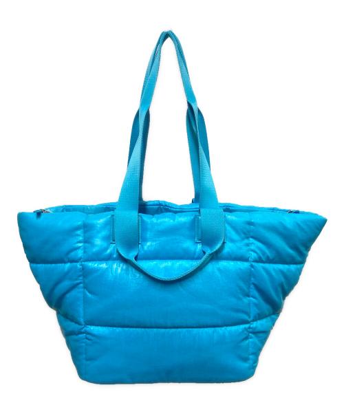 BEYOND THE VINES（ビヨンド ザ バインズ）BEYOND THE VINES (ビヨンド ザ バインズ) Glazed Poofy Trapeze Bag スカイブルーの古着・服飾アイテム