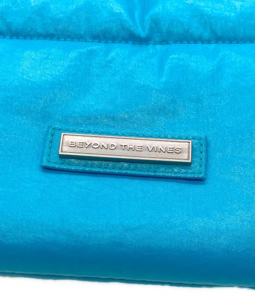 BEYOND THE VINES（ビヨンド ザ バインズ）BEYOND THE VINES (ビヨンド ザ バインズ) Glazed Poofy Trapeze Bag スカイブルーの古着・服飾アイテム