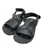 JIL SANDERジルサンダー）の古着「レザースポーツサンダル/Leather sports sandals」｜ブラック
