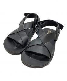 JIL SANDER（ジルサンダー）の古着「レザースポーツサンダル/Leather sports sandals」｜ブラック