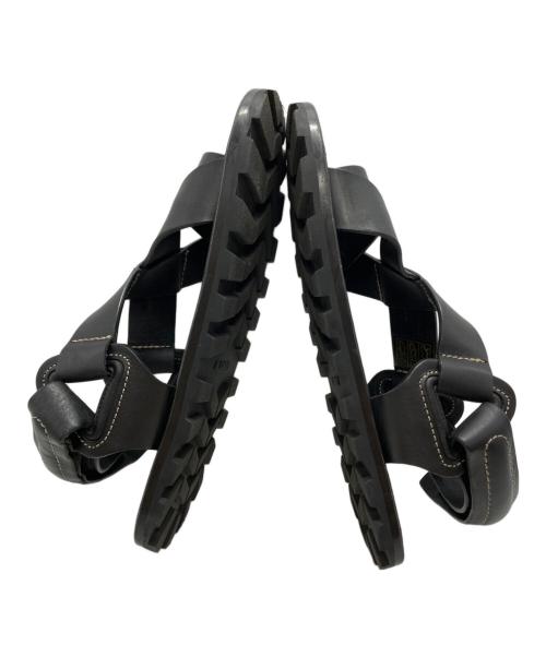 JIL SANDER（ジルサンダー）JIL SANDER (ジルサンダー) レザースポーツサンダル/Leather sports sandals ブラック サイズ:36の古着・服飾アイテム