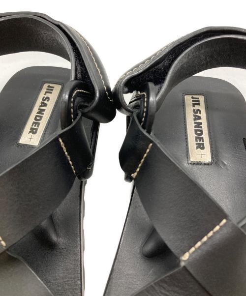 JIL SANDER（ジルサンダー）JIL SANDER (ジルサンダー) レザースポーツサンダル/Leather sports sandals ブラック サイズ:36の古着・服飾アイテム