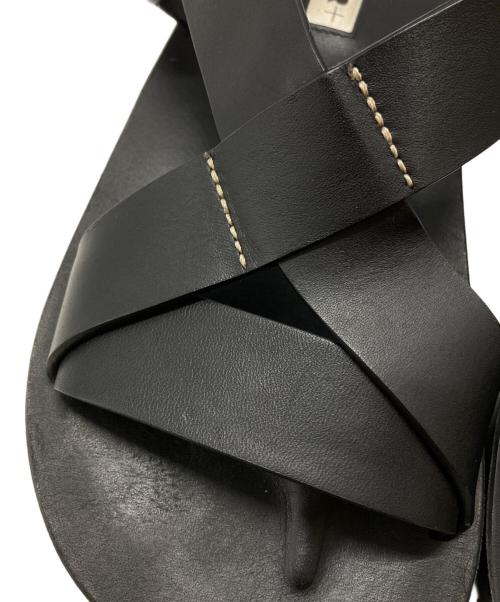 JIL SANDER（ジルサンダー）JIL SANDER (ジルサンダー) レザースポーツサンダル/Leather sports sandals ブラック サイズ:36の古着・服飾アイテム