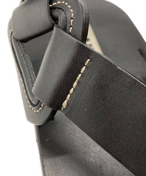 JIL SANDER（ジルサンダー）JIL SANDER (ジルサンダー) レザースポーツサンダル/Leather sports sandals ブラック サイズ:36の古着・服飾アイテム